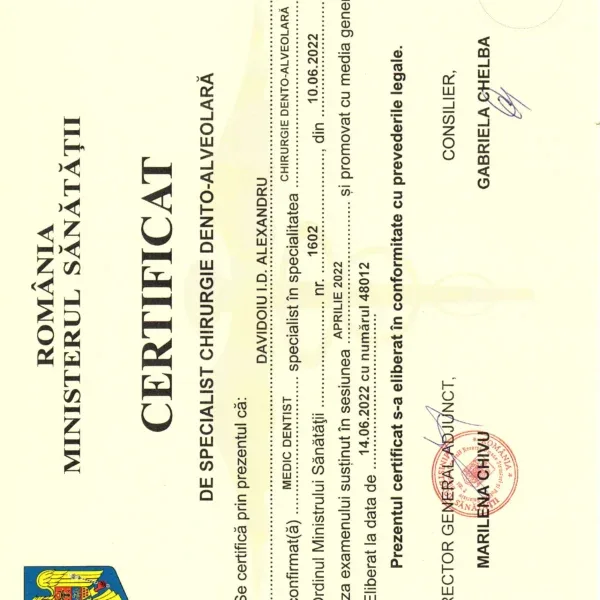 Specialist Dr. Alexandru
